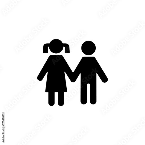 kids couple symbol