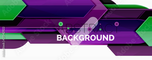 Abstract color lines dynamic background, modern material design style