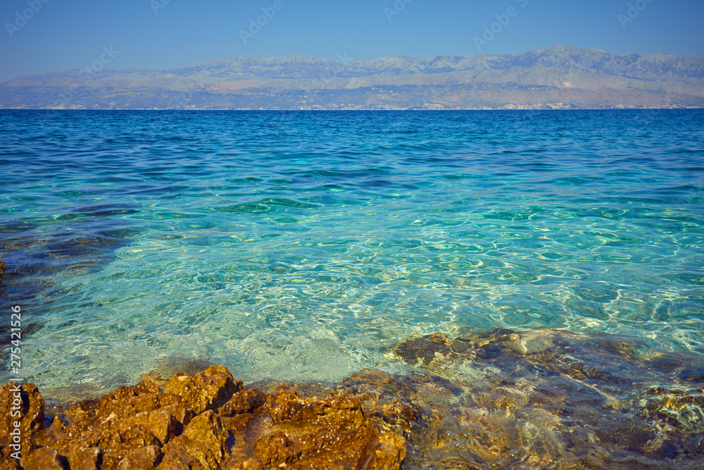seascape Adriatic sky and sea background.