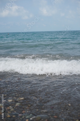 waves on beach