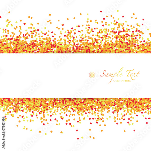 vector background of orange glitter