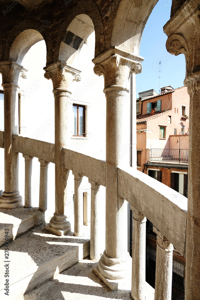 Fototapeta premium famous staicase of Palazzo Contarini del Bovolo in Venice, Italy