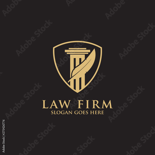 Modern Law Firm Logo Inspiration -  clean and clever logo vector