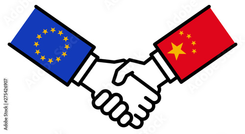 EU CHINA business deal, trade agreement, handshake