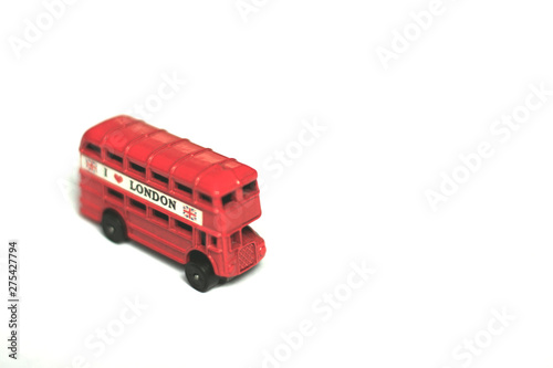 Souvenirs with London symbols for sale,bus
