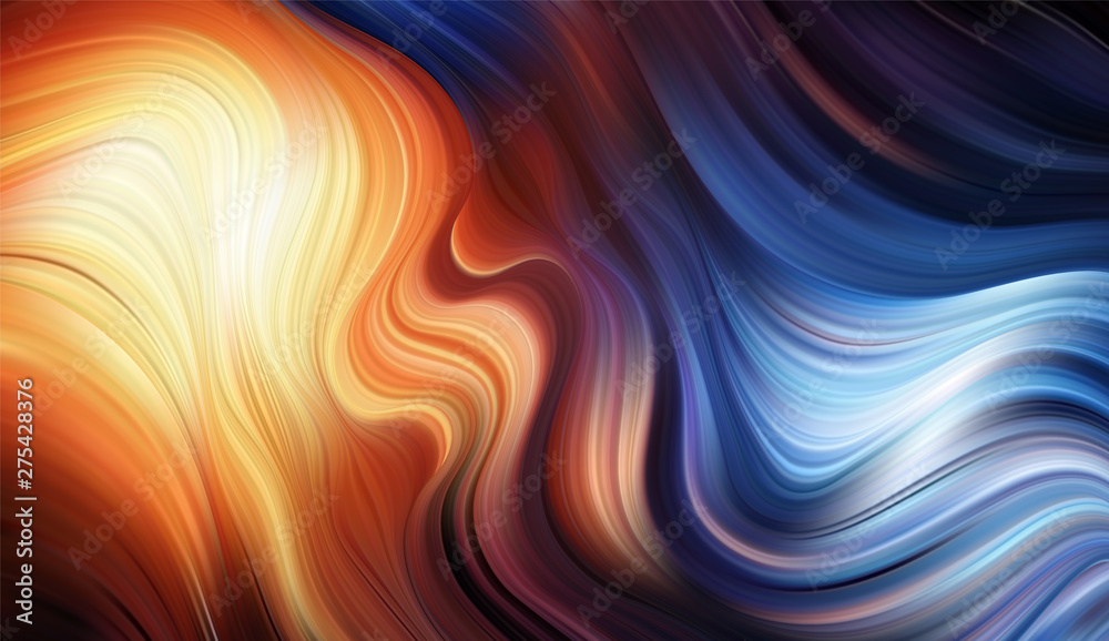 Vector Modern colorful flow background. Wave color Liquid shape. Abstract design. - obrazy, fototapety, plakaty 