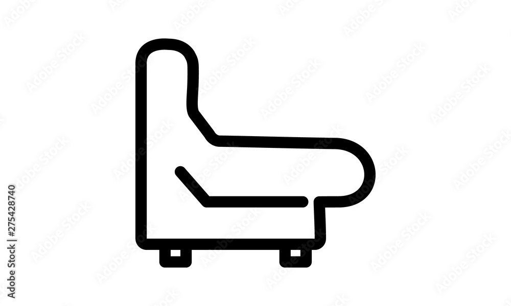 Sofa line icon for furniture and living spaces Sofa line icon for furniture and living spaces