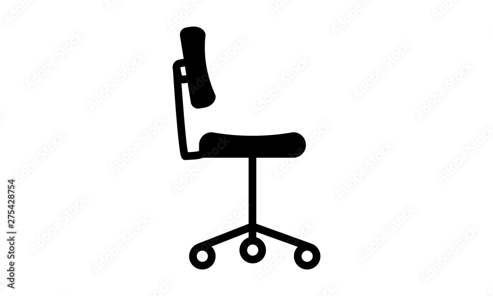 Office chair icon for business and workplace furniture Office chair icon for business and workplace furniture