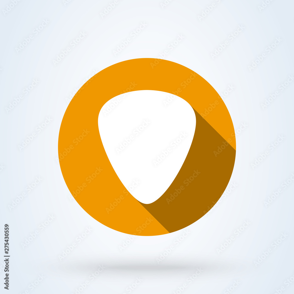 Guitar pic Simple modern icon design illustration. Guitar pic Simple modern icon design illustration.