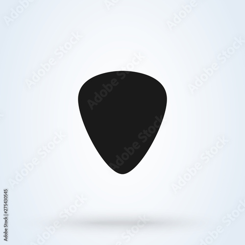 Guitar pic Simple modern icon design illustration.