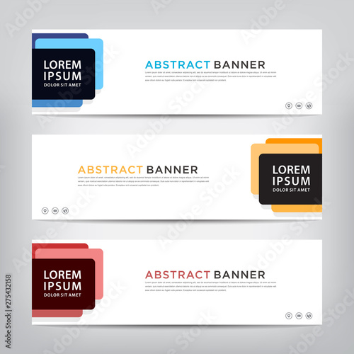 abstract banner template, vector illustration