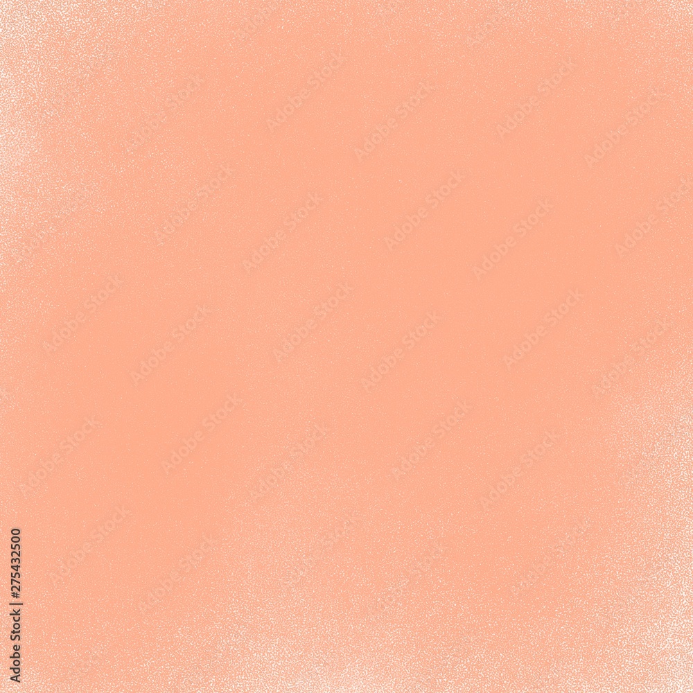 Fototapeta premium Abstract pink background with leather texture. Gentle design for invitation cards, fabric, textile, furnishing, decoupage, scrapbook. Peach, light coral warm shades. Paints splashes.Skin, suede effect