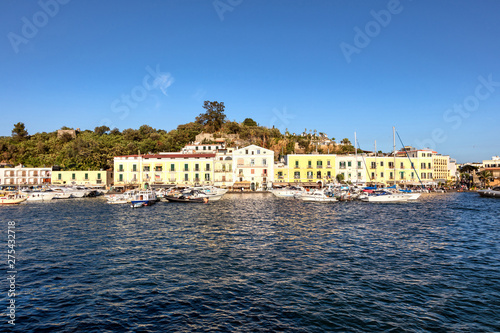 View of Casamicciola Harbor, Ischia, Gulf of Naples, Campania Region, Italy photo