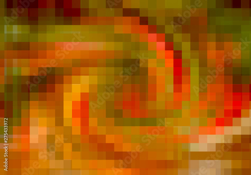 abstract colorful mosaic textured green and red background