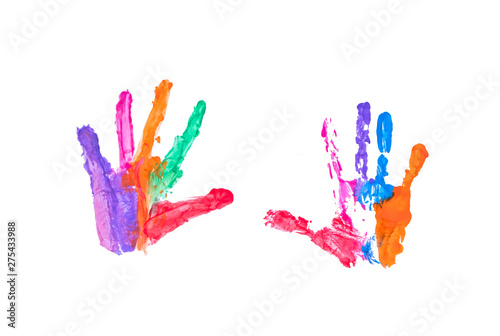 Colorful handpaint isolated