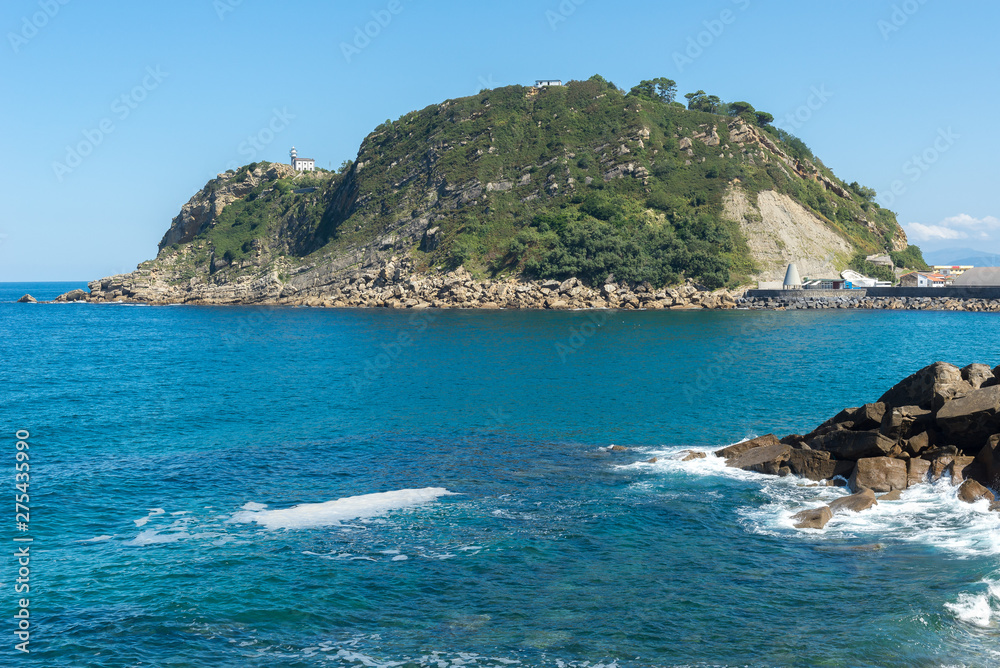 San Anton mountain or Raton de Getaria, Basque Country, Spain
