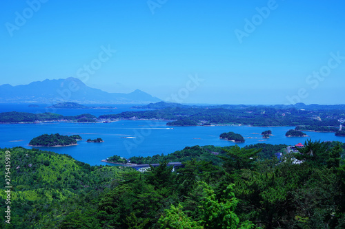 天草の千巌山から見た島々の夏の風景 © 初男 竹本