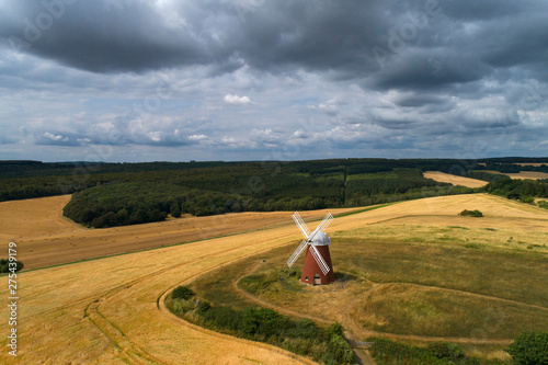 United Kingdom, England. Sussex. Chichester. Halnaker Hill. Windmill photo