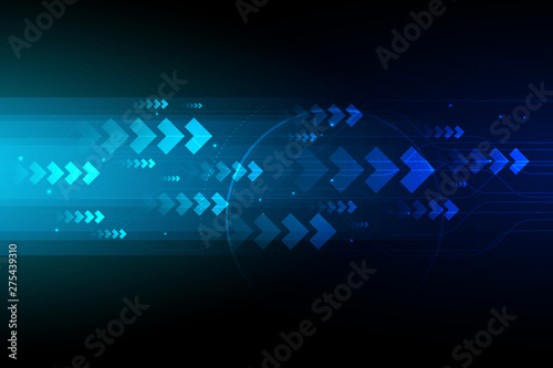 Light arrow speed, communication abstract background, business concept.