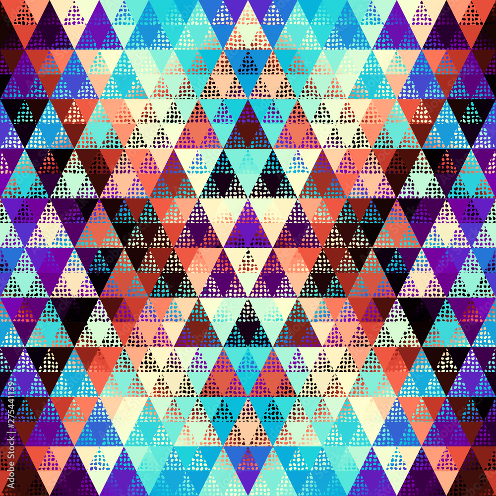 Seamless pattern of a triangles.. Aztec ornament. Vector image. Seamless pattern of a triangles.. Aztec ornament. Vector image.
