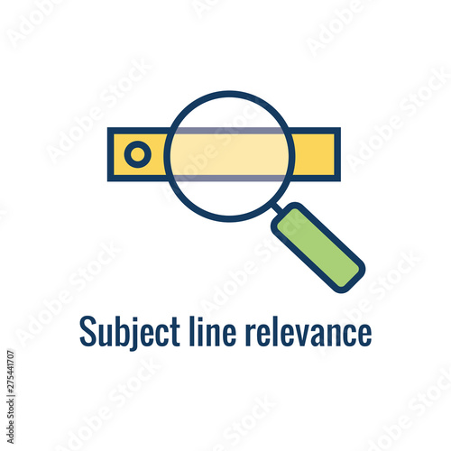 Email Marketing Rules & Regulations Icon  with subject line Idea