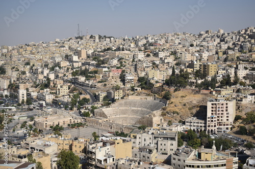 Amman panorama with old and new town