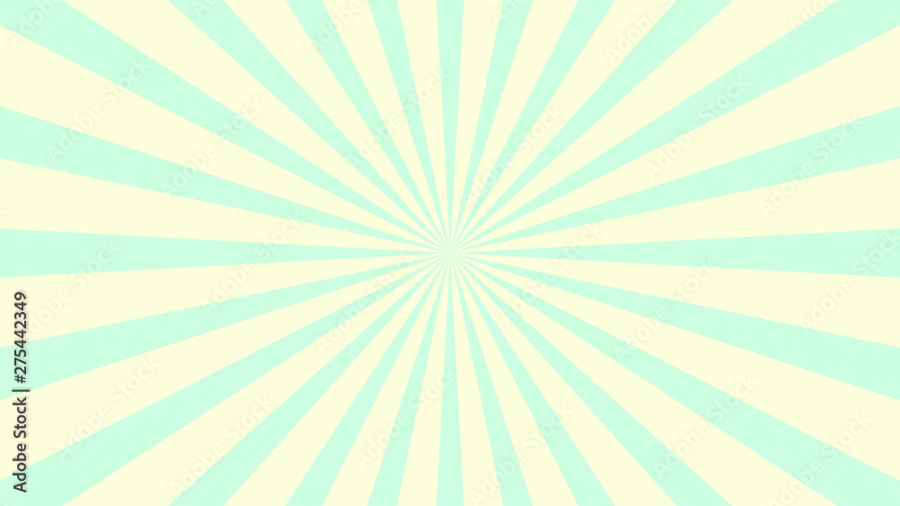 Vector rays of pastel blue and light yellow.