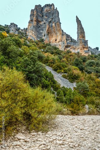 Spain, province of Huesca, autonomous community of Aragon, Sierra y Cañones de Guara natural park, the Mascun Canyon photo