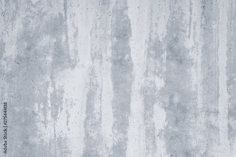 Naklejka premium Gray concrete wall in white plaster. Abstract watercolor of grey pattern. Grunge background in watercolor style. Texture, creative image. Retro artistic. Old cement element of exterior. Copy space. Bl
