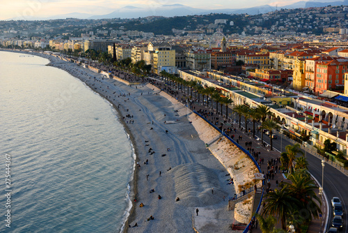 France, Nice, view of the Mediterranean Sea, Bay of Angels