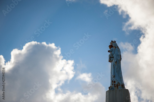 Virgin Mary statue, port Langevin, La Reunion, Oversea territories, France photo
