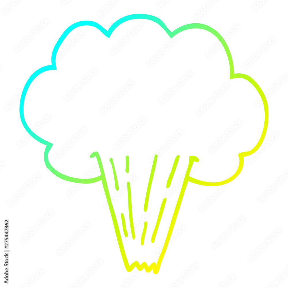 cold gradient line drawing cartoon whooshing cloud cold gradient line drawing cartoon whooshing cloud