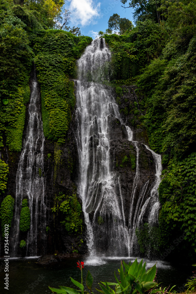 Beautiful waterfall in Bali, Indonesia.