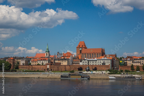 View of the city of Torun from the side of the Vistula, Kujawsko-Pomorskie, Poland