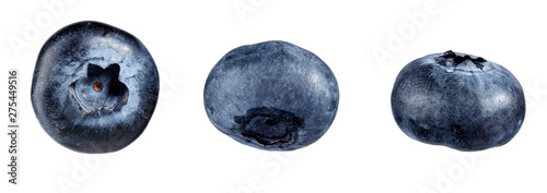 the fresh blueberry isolated on white background