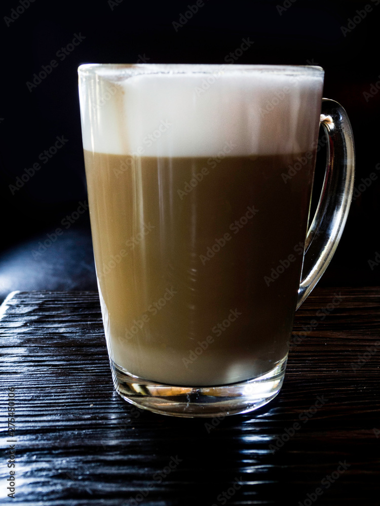 Cafe Latter - fresh coffee drink in glass Cafe Latter - fresh coffee drink in glass
