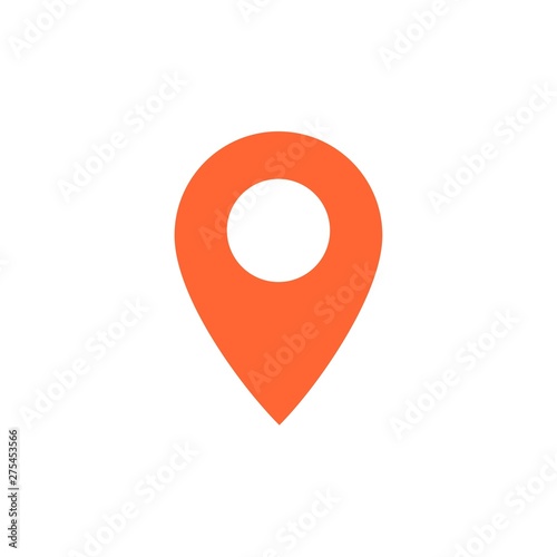 Destination vector icon. Map pointer icon. Vector illustration for web design and mobile app