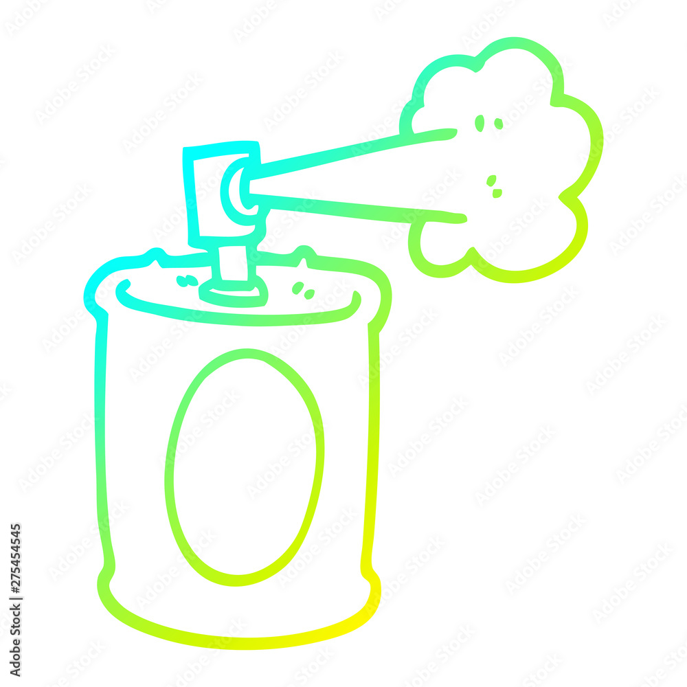 cold gradient line drawing cartoon spraypaint can cold gradient line drawing cartoon spraypaint can