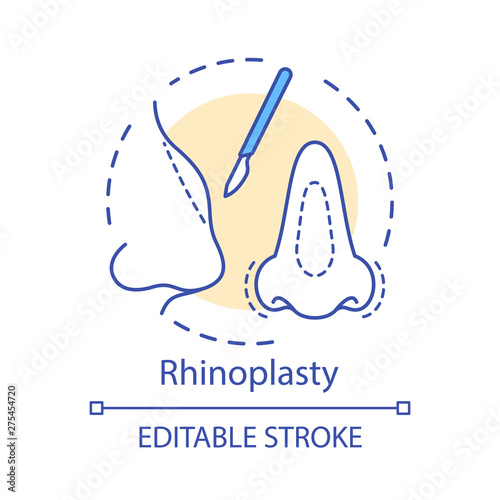 Rhinoplasty concept icon