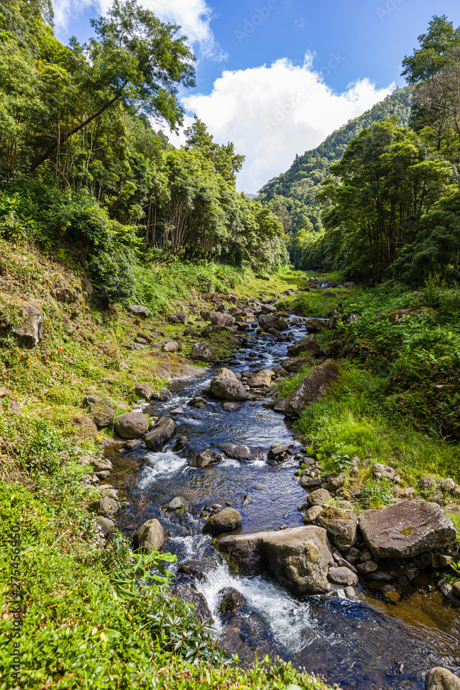 Nature Salto Do Prego trailhead at Faial Da Terra, Sao Miguel, Azores Nature Salto Do Prego trailhead at Faial Da Terra, Sao Miguel, Azores