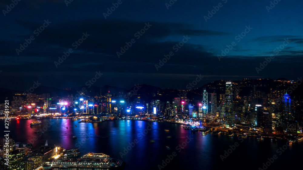Breathtaking Hong Kong skyline - Blue moment