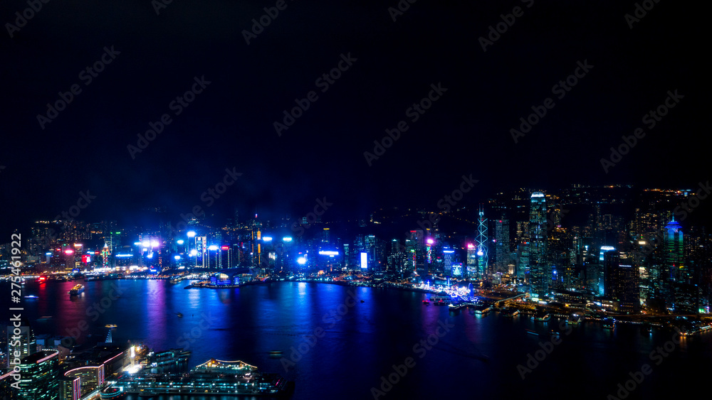 Breathtaking Hong Kong skyline at night