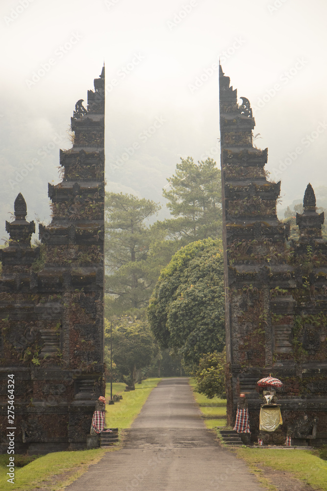 Indonesia Bali Handara Gate is one of the most impressive viewpoint for tourists and photography. Handara gate  located in Bedugul highlands near Ulun danu Bratan Temple, and Wanagiri Hidden hill