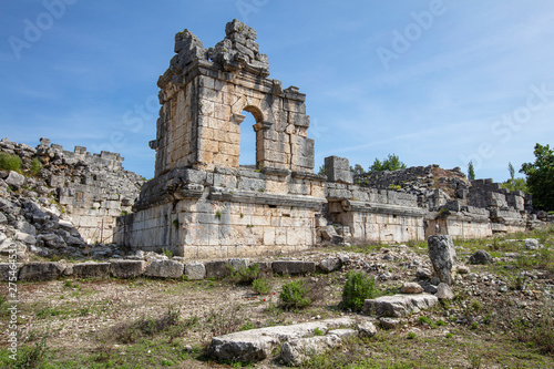 Tlos is an ancient ruined Lycian hilltop citadel near the resort town of Fethiye in the Mugla Province of southern Turkey