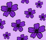 Flowers purple pattern plants summer nature