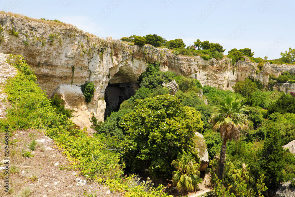 Neapolis Archaeological Park in Syracuse, Sicily Island, Italy