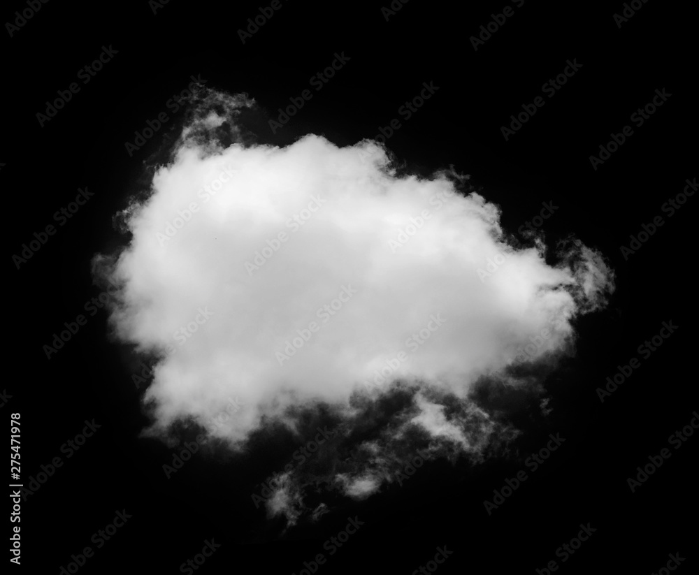 Cloud isolated on a black background Cloud isolated on a black background