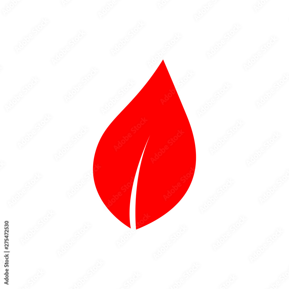 Flat minimal leaf icon. Simple vector leaf icon. Isolated leaf icon for various projects. Flat minimal leaf icon. Simple vector leaf icon. Isolated leaf icon for various projects.