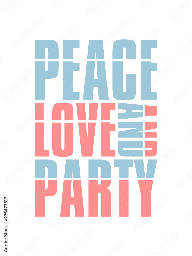 peace love and party konzert crew freunde spruch disko team cool shirt