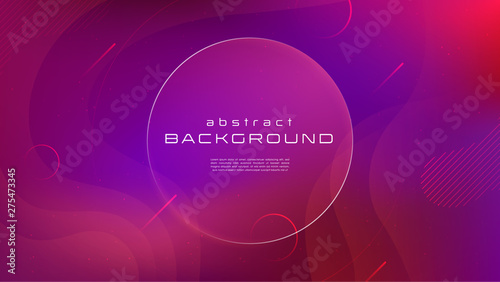 Gradient fluid blue red color abstract background. Liquid shapes futuristic concept. Creative motion geometric wallpaper. Design for Banners, Placards, Posters, Flyers, Cover. Eps 10 vector